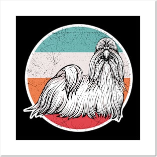 Vintage Retro Shih Tzu Posters and Art